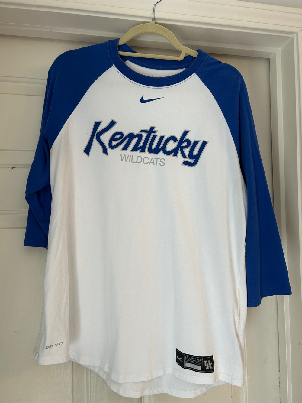 Nike Kentucky Wildcats 3/4 sleeve